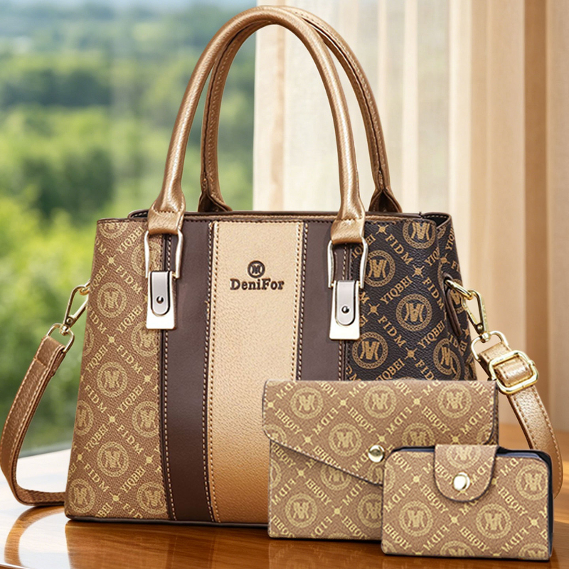 Luxury Bags - 3-piece set of women's handbags with