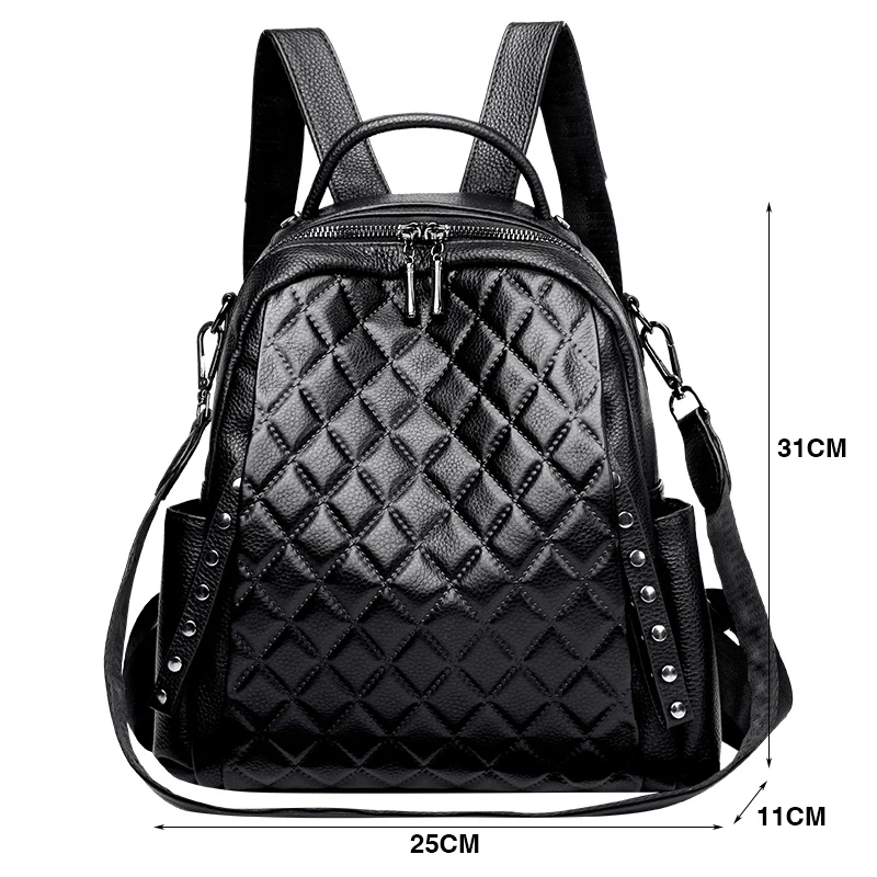 Genuine Leather Rucksack Women - Luxury Bags Girls ulasan dan harga