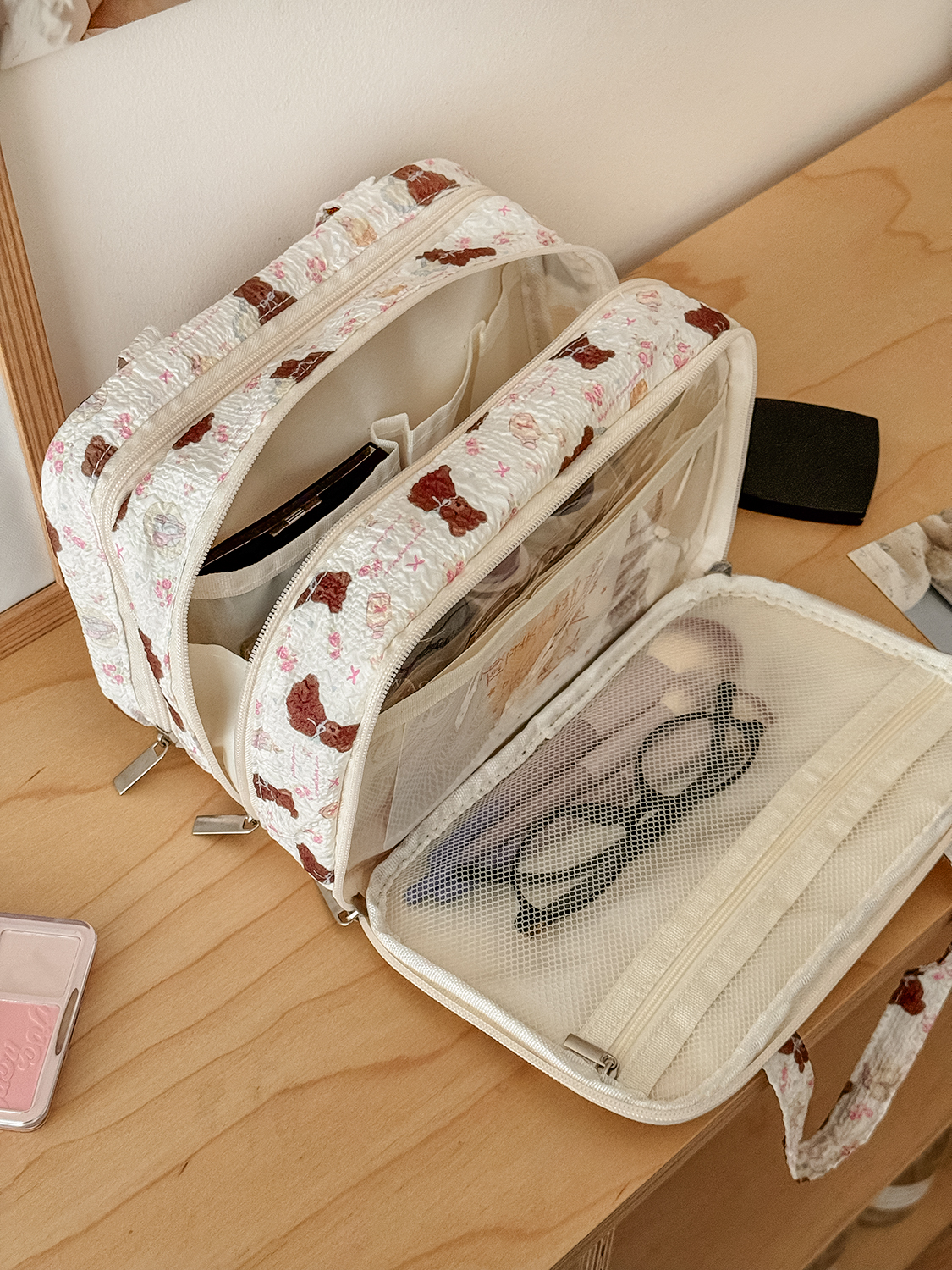Airfriend Bear Makeup Bag Pouc - Luxury Bags China Wholesale ulasan dan harga