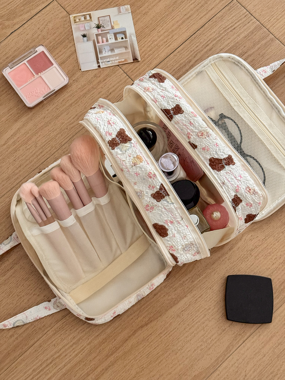Airfriend Bear Makeup Bag Pouc - Luxury Bags China Wholesale ulasan dan harga