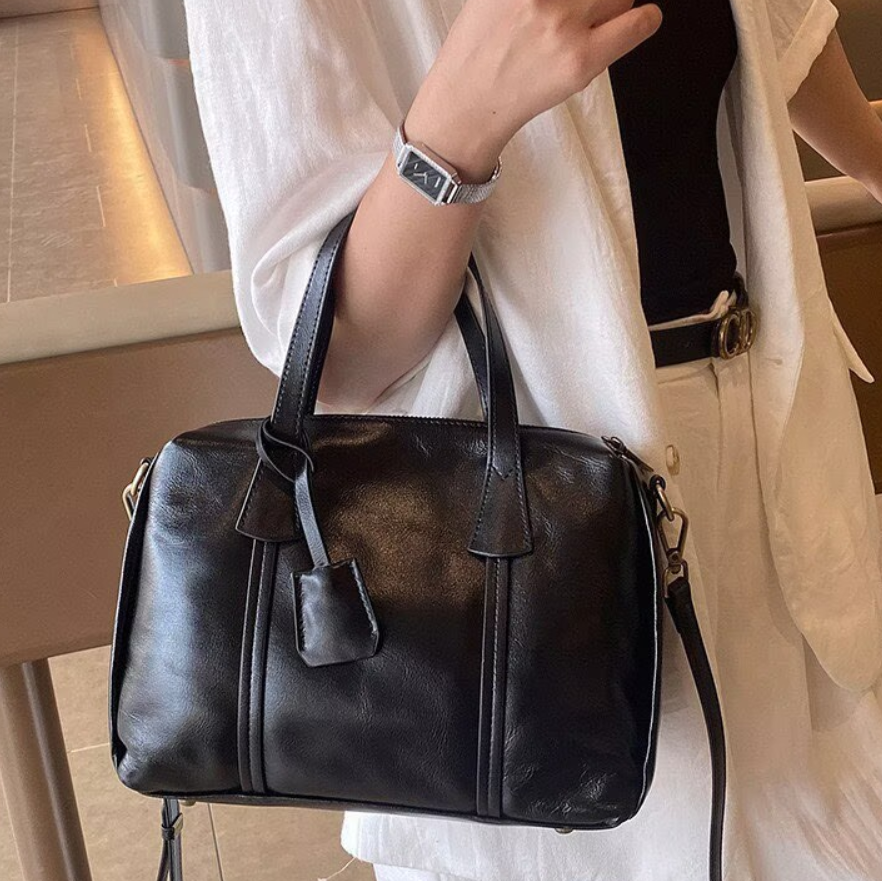 Vintage Real Leather Handbag F - Luxury Bags Girls ulasan dan harga