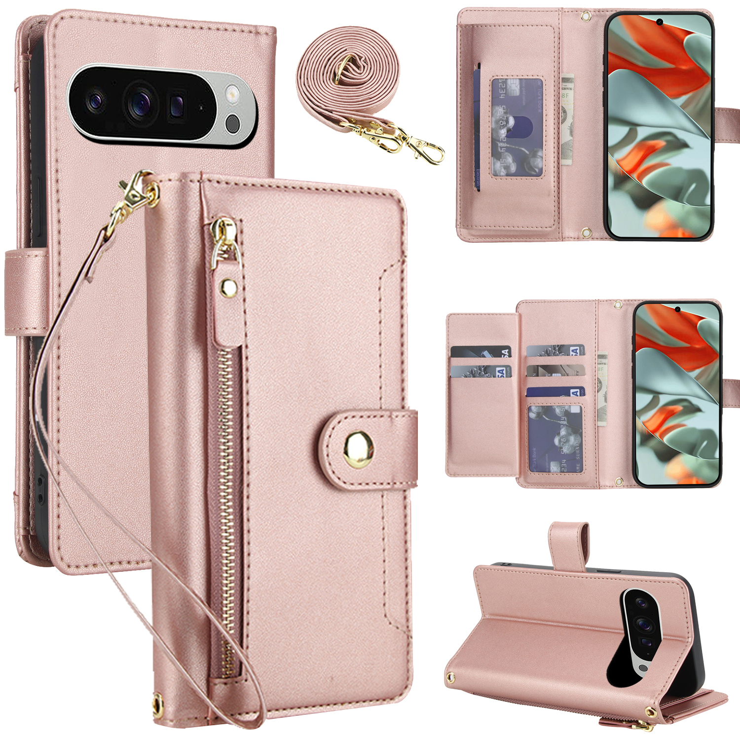 Crossbody Zipper Leather Walle - Luxury Bags ulasan dan harga