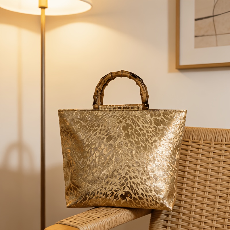 Light luxury metallic gold jac - Xl Luxury Bags ulasan dan harga