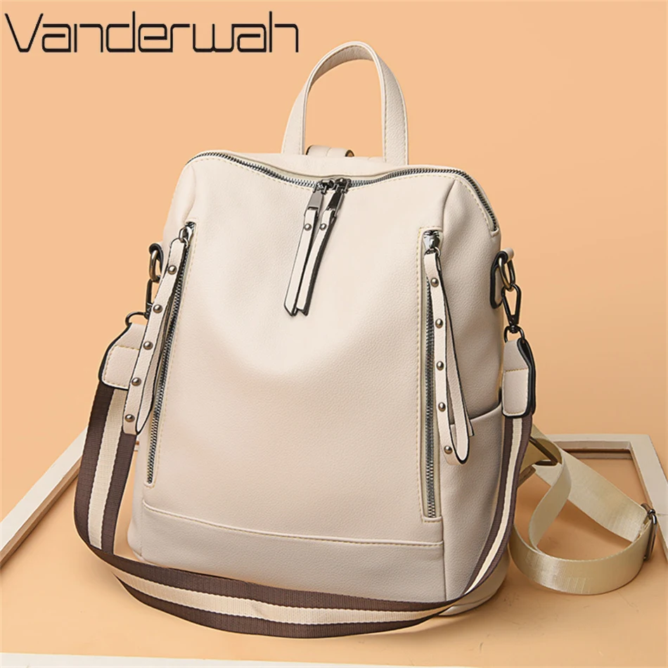 Brand Luxury Backpacks Soft Le - Luxury Zipper Bags ulasan dan harga