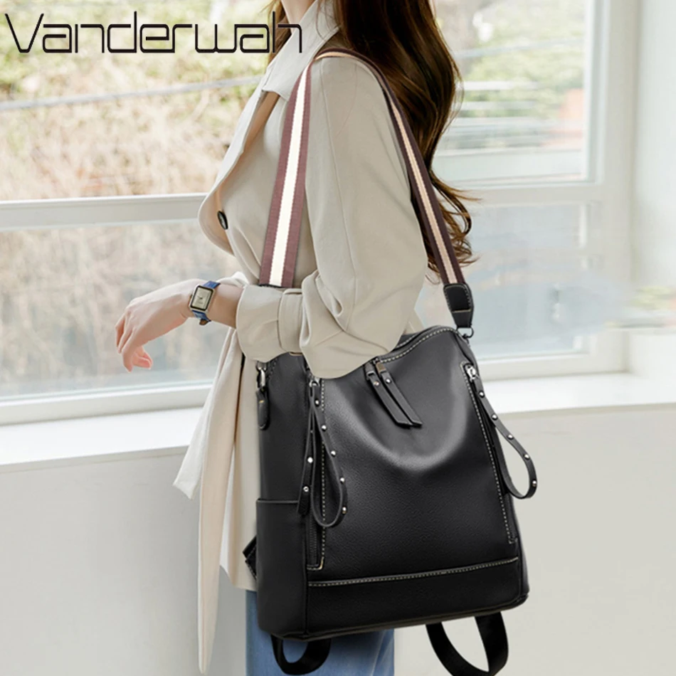 Brand Luxury Backpacks Soft Le - Luxury Zipper Bags ulasan dan harga