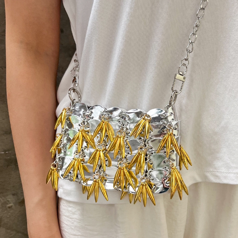 2026 New Shiny Silver Sequin W - Luxury Bags Girls ulasan dan harga