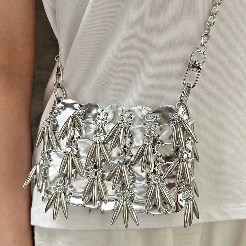 2026 New Shiny Silver Sequin W - Luxury Bags Girls ulasan dan harga